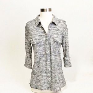 JAMES PERSE Cotton Variegated Grey Shirt